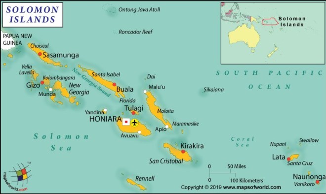 Solomon Islands Map World Map Of Solomon Islands