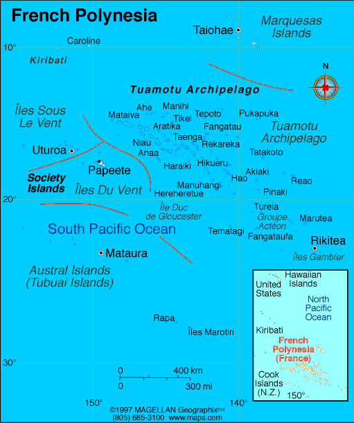 French Polynesia Map | World Map of French Polynesia